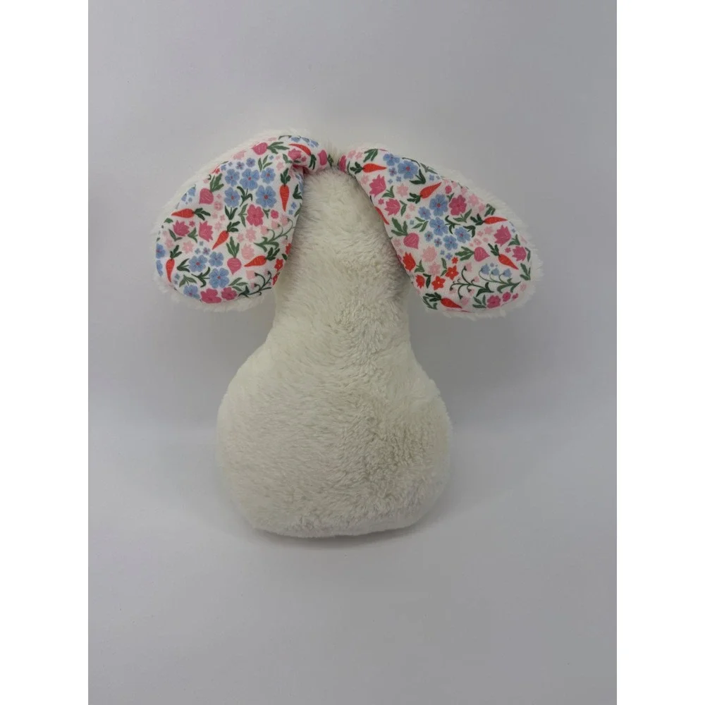 Target Bullseye Easter Bunny Rabbit Stuffed Animal Cream Floral Spring‎ Decor